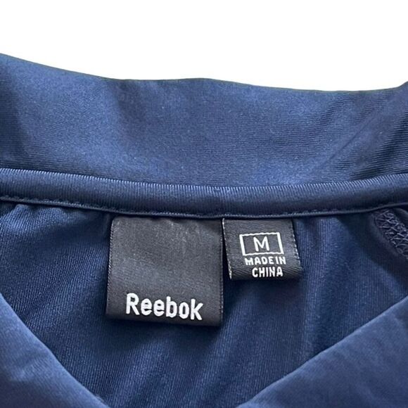 Reebok Play Dry Men's Navy Blue Polo Shirt - Picture 4 of 9